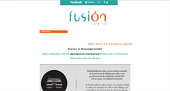 Desktop Screenshot of fusionradio.es
